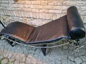 Vintažinis autorinis poilsio gultas/šezlongas Lc4 - nuotraukos Nr. 30