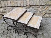 Vintažinis marokietiškų staliukų komplektas - nuotraukos Nr. 19
