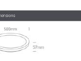 48w LED lubinis šviestuvas One light - nuotraukos Nr. 4