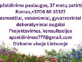 Skroblai, bukai, pušys, ligustras,gudobelės
