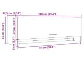 Vidaxl Drabužių spinta, artisano ąžuolo, 100x32,5 - nuotraukos Nr. 7