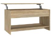 Vidaxl Kavos staliukas sonoma ąžuolo 102x50x52,5. - nuotraukos Nr. 5