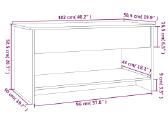 Vidaxl Kavos staliukas sonoma ąžuolo 102x50x52,5. - nuotraukos Nr. 7