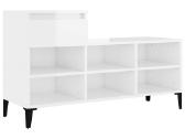 Vidaxl Spintelė batams, baltos spalvos, 102x36x60c - nuotraukos Nr. 6