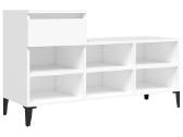 Vidaxl Spintelė batams, baltos spalvos, 102x36x60c - nuotraukos Nr. 7