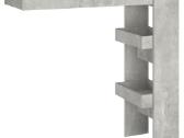 Vidaxl Sieninis baro staliukas, pilkas, 102x45x103 - nuotraukos Nr. 2