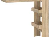 Vidaxl Sieninis baro staliukas, pilkas, 102x45x103 - nuotraukos Nr. 3