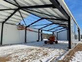 Metalo konstrukcijų surinkimas, angarų statyba