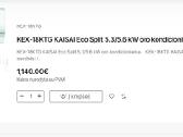 Kaisai Eco serijos kondicionieriai
