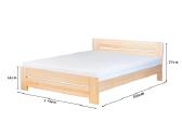 Medinė lova masyvas bukas 160x200 Vilnius 375€ - nuotraukos Nr. 8