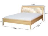 Medinė lova masyvas bukas 160x200 Vilnius 375€ - nuotraukos Nr. 10