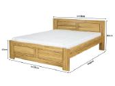 Ąžuolinė lova masyvas 160x200 Vilnius 1218€ - nuotraukos Nr. 3