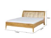 Ąžuolinė lova masyvas 160x200 Vilnius 1218€ - nuotraukos Nr. 6