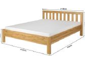 Ąžuolinė lova masyvas 160x200 Vilnius 1218€ - nuotraukos Nr. 8