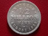 (130) 1/2 milijono markių 1923m. Vokietija unc. - nuotraukos Nr. 2