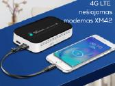 4G nešiojamas modemas Xm42 + power bankas viename - nuotraukos Nr. 2