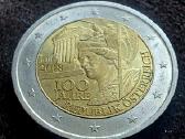 2€ eurai moneta 2018 Austrijos Respublikos 100 m