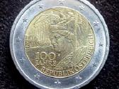 2€ eurai moneta 2018 Austrijos Respublikos 100 m - nuotraukos Nr. 2