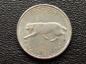 (25) 25 centai 1967m. Kanada sidabras