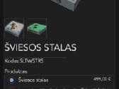 Šviesos stalas su antstaliu ir priedais - nuotraukos Nr. 14