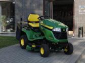 John Deere X350r traktorius su surinkimo krepšiu - nuotraukos Nr. 2