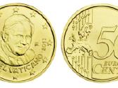 Vatican City 50 centu Vatikano apyvartiniai 50cent