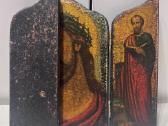 Parduodu medinę ikoną triptiką Ecce Homo - nuotraukos Nr. 4