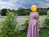 Proginė puošni alyvinės spalvos suknelė - nuotraukos Nr. 2