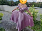 Proginė puošni alyvinės spalvos suknelė - nuotraukos Nr. 3