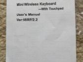 Bluetooth mini klaviatūra 08rf/2.2 - nuotraukos Nr. 2
