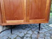 Vintažinė mid century kampinė tikmedžio indauja - nuotraukos Nr. 4