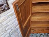 Vintažinė mid century kampinė tikmedžio indauja - nuotraukos Nr. 11
