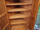 Vintažinė mid century kampinė tikmedžio indauja - nuotraukos Nr. 12