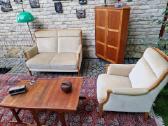 Vintažinė mid century kampinė tikmedžio indauja - nuotraukos Nr. 36