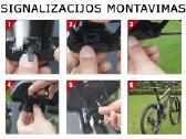 Dviračio signalizacija 3in1 komplektas - nuotraukos Nr. 5
