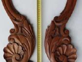 Drožinėta detalė, raudonmedžio ornamentai. - nuotraukos Nr. 7