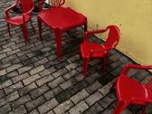 Plastikiniai lauko baldai vaikams