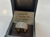 Auksinis žiedas 585 su deimantais 1.32ct. - nuotraukos Nr. 2