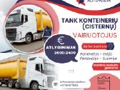 Darbas Tank konteinerių (cisternų) vairuotojams
