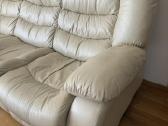 Parduodama odinė sofa su miegojimo funkcija - nuotraukos Nr. 2