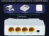 Poe splitter/switch/kartotuvas. 1gbs. 4 port - nuotraukos Nr. 6