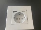 Sieninis lizdas su Usb prievadais +C tipo 220v - nuotraukos Nr. 8