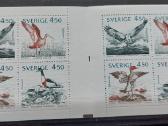 Švedija 1992 paukščiai,švarus,bukletas,michel 1742