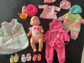 Baby born lėlė magic su rūbais batukais ir priedai