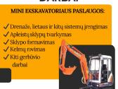 Mini ekskavatoriaus paslaugos - nuotraukos Nr. 2