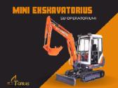Mini ekskavatoriaus paslaugos