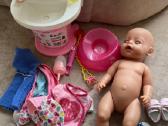 Baby born lėlė, interaktyvi kriauklė, rūbelių.