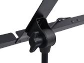 Vidaxl Natų stovas, juodas, plieninis 66-130cm - nuotraukos Nr. 3