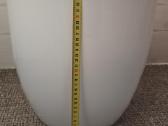 Didelis - 36cm. keraminis baltas vazonas - nuotraukos Nr. 5