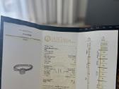 Balto auksto žiedas su 0,92ct aukštos klasės - nuotraukos Nr. 4